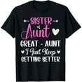 thumbnail image 1 of Sister aunt great aunt i just keep getting better new auntie T-Shirt, 1 of 7