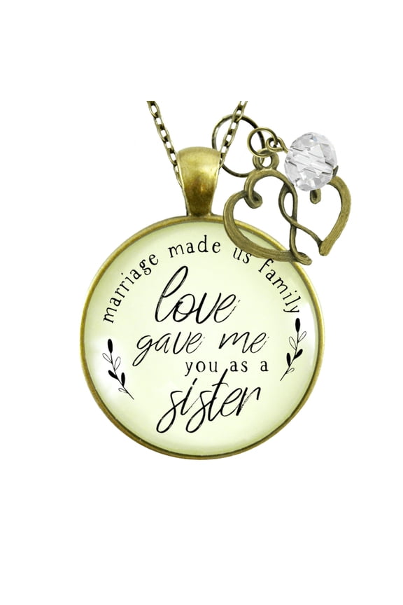 Sister in Law Blessing Necklace Gutsy Goodness Female Adult Bronze Metal Jewelry