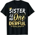 thumbnail image 1 of Sister of Mr One Derful Party 1st Birthday Family Matching T-Shirt, 1 of 4