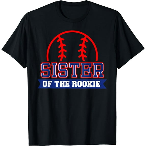 Sister of Rookie 1st Birthday Baseball Theme Matching Party T-Shirt