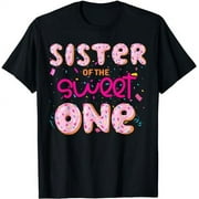 Sister of Sweet One First Birthday Matching Family Donut T-Shirt
