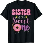 Sister of Sweet One First Birthday Matching Family Donut T-Shirt