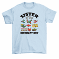 thumbnail image 1 of Sister of the Birthday Boy Vehicles T-Shirt Women Unisex, 1 of 2