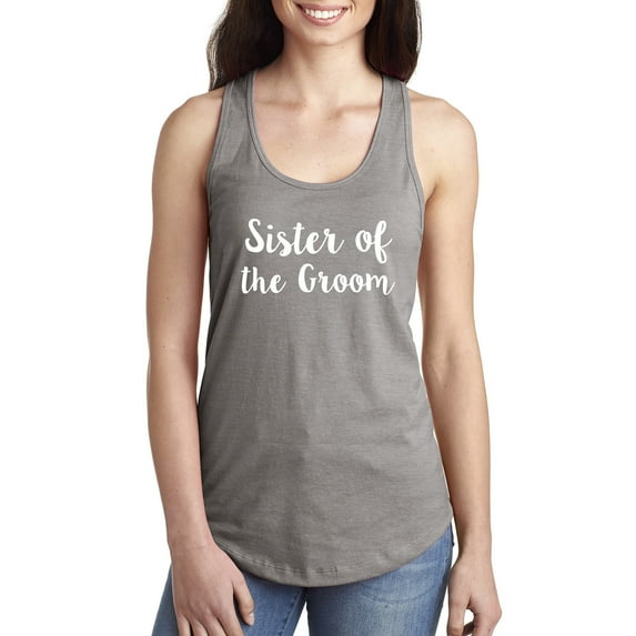 Sister of the Groom Racerback Tank