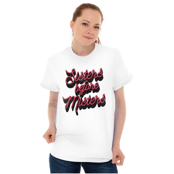 Sisters Before Misters Friends Family Women's Plus Size Graphic Tee Brisco Brands 2X