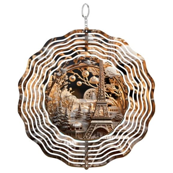 Sisters Best Friends Photo Theme 3D Wind Spinner Stainless Steel Kinetic Art Family Bond Gift 10 Inch