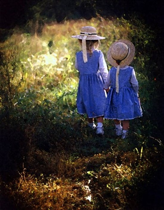 Sisters Canvas Art - Kelly Cline (16 x 20)