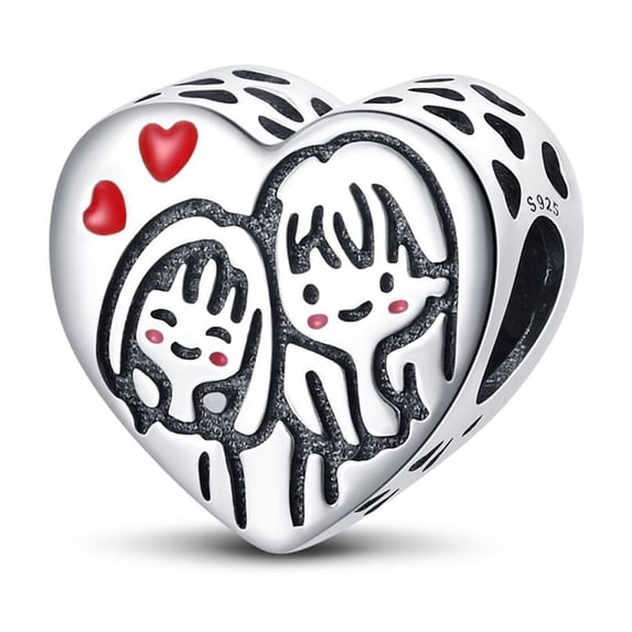 Sisters' Deep Affection Beads Charm, Compatible with Most Bracelet, Charm for Bracelet