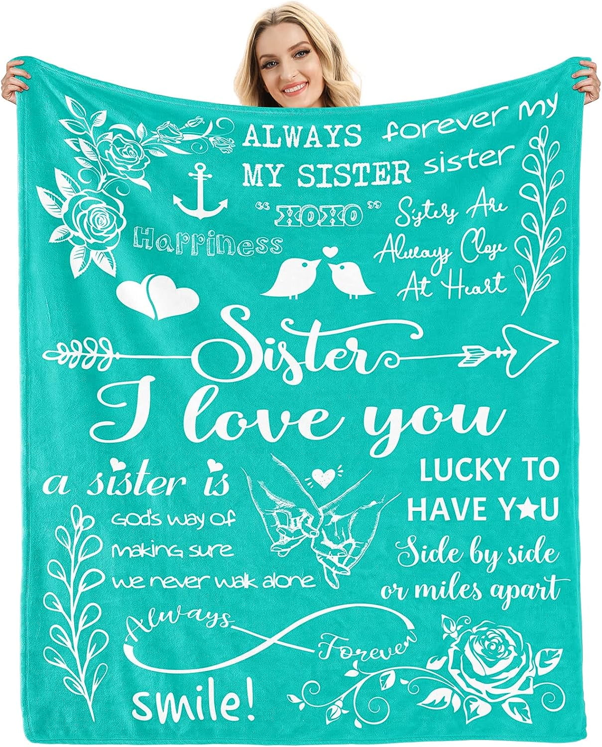 Sisters Gifts from Sister Birthday Gifts for Sister Blanket Christmas