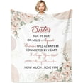 thumbnail image 1 of Sisters Gifts from Sister, Sister Gifts Blanket 60"x50", Sister''s Birthday Gift, Big Sisters Gift Ideas for Mothers Day Christmas, Best Friend Birthday Present for Women Girls, Bestie Blanket, 1 of 6