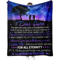 Sisters Gifts from Sister Throw Blanket Birthday Gifts for Sister Cozy Blankets Sister Gifts Sister in Law Gifts Ideas Warm Lightweight Blanket for Bedding Sofa