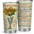 thumbnail image 1 of Sisters Gifts from Sister - Birthday Gifts for Sister, Sister Christmas Gifts - 20oz Sister You Are My Sunshine Stainless Steel Tumbler, 1 of 6