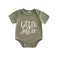 thumbnail image 1 of Sisters Matching Tops, Short Sleeve Letters Printed Round Neck T-Shirt/Bodysuit, Girls Summer Wear Loose Fit Tops, 1 of 9