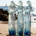 thumbnail image 1 of Sisters by My Side, Celebrates Friendships Three Sisters Sculpture,Modern Shaped Women Art Crafts Tabletop Decor for,Sister Figurine Gift for Best Friend Bestie Women (Three Sisters), 1 of 7