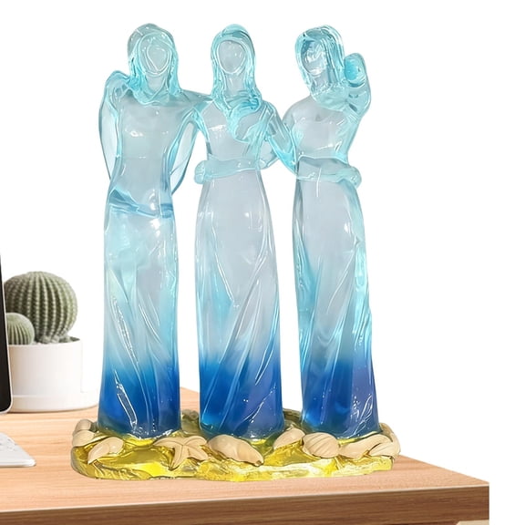 Sisters by My Side, Celebrates Friendships Three Sisters Sculpture,Modern Shaped Women Art Crafts Tabletop Decor for,Xmas Sister Figurine Gift for Best Friend Bestie Women (Three Sisters)