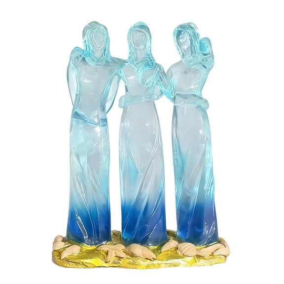 Sisters By My Side Crystal Sculpture, Three Women Embracing Figurine Gift, Handmade Glass Art Friendship Celebration, Christmas Thanksgiving Birthday Gift Sculpture