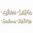 thumbnail image 1 of Sisters Sign Unfinished Wood Cutout Home Decor DIY Option 1- 16" Wide / 1/4", 1 of 3