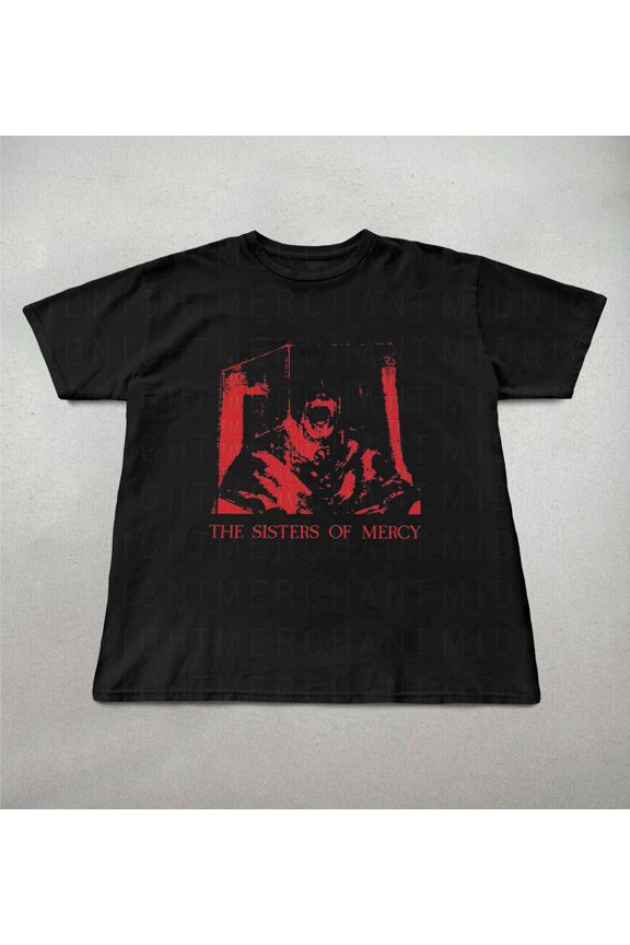Sisters of mercy Tshirt, 80s rock band tee, retro graphic tee, gothic shirts, sisters of m