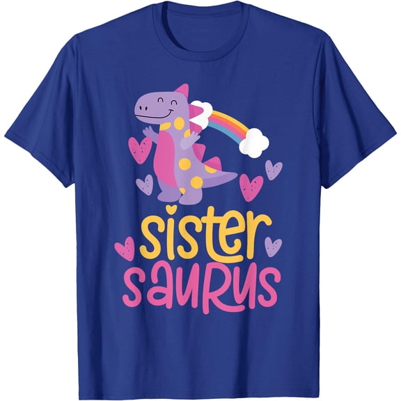 Sistersaurus Sister Saurus Dinosaur Unisex T-Shirt for Men Women Kids
