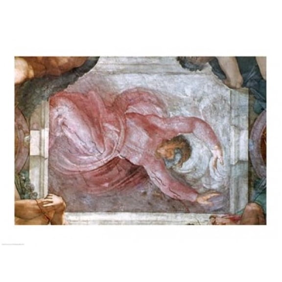 Sistine Chapel Ceiling God Dividing Light From Darkness Poster Print by Michelangelo Buonarroti - 24 x 18 in.