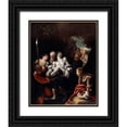 thumbnail image 1 of Sisto, Badalocchio 26x32 Black Ornate Wood Framed with Double Matting Museum Art Print Titled - Christ Carried to the Tomb, 1 of 4