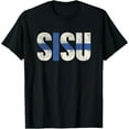 thumbnail image 1 of Sisu Finnish flag vintage distressed T Shirt Finland Suomi T-Shirt, 1 of 7