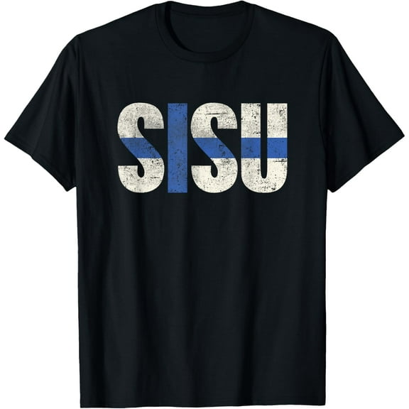Sisu Finnish flag vintage distressed T Shirt Finland Suomi T-Shirt