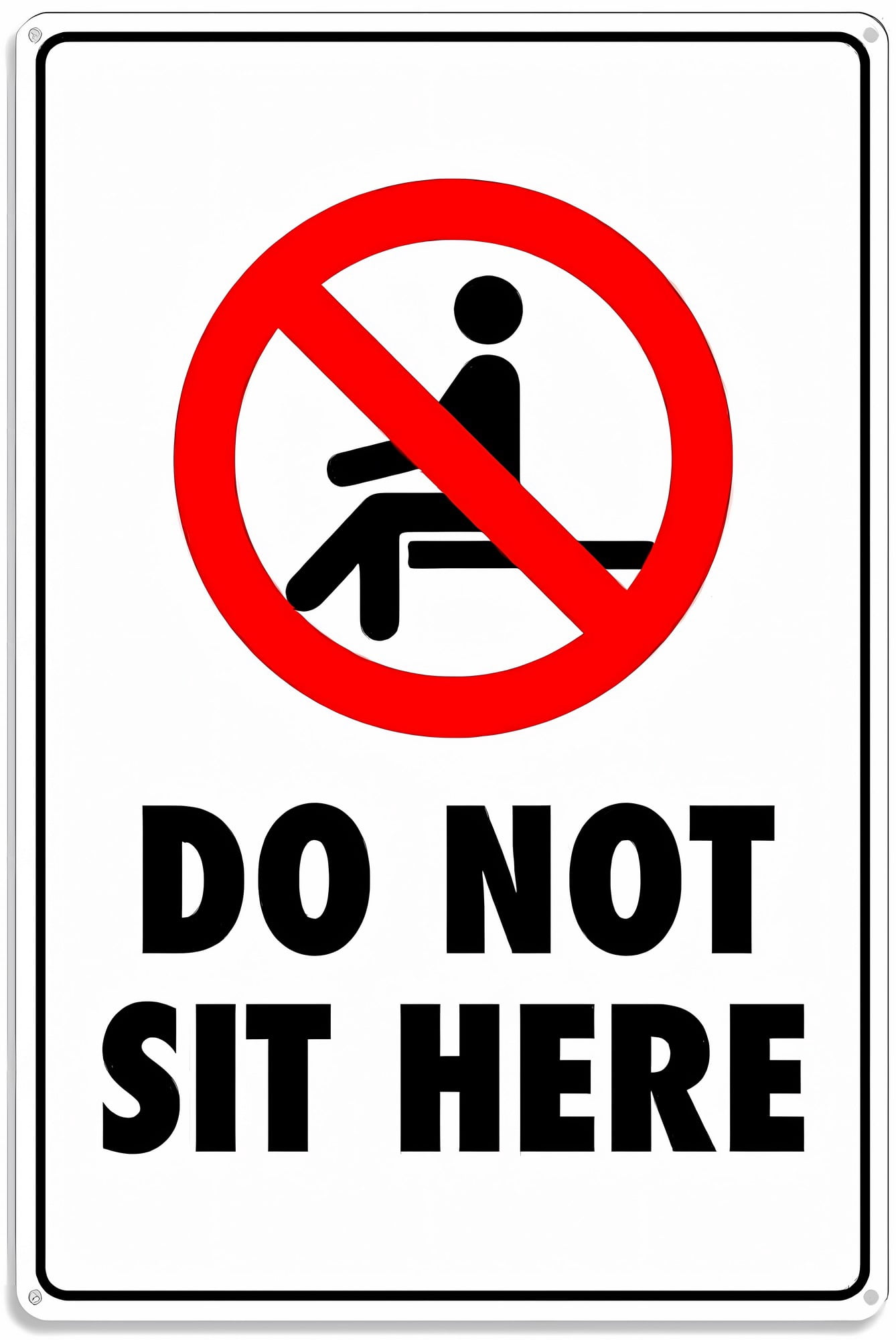 Do Not Sit Here Sign - 8
