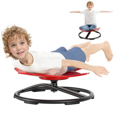 Sensory Spinning Chair for Autistic Sensory Swivel Chairs Sit, Enhancing Motor Skills Educational Indoor & Outdoor (Red))