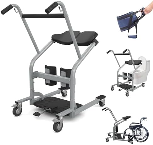 Sit to Stand Lift, Stand Assist Lift w/Adjustable Chassis&Lift Sling