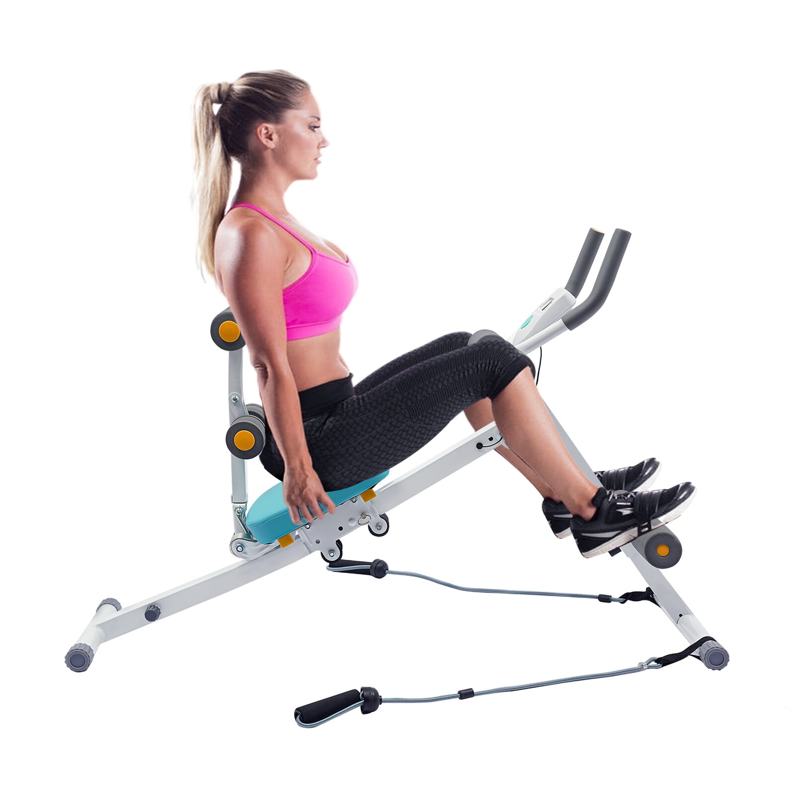 Sit-Up Abdominal Machine, Abs Workout Equipment, Ab Exerciser with LCD ...