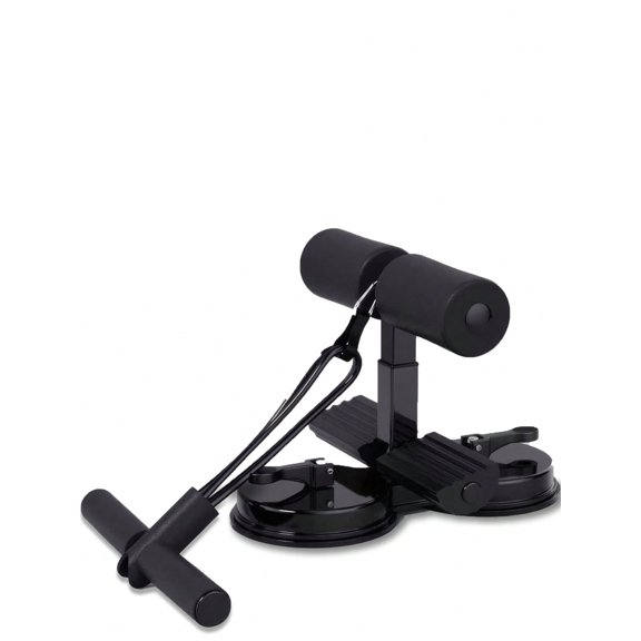 Sit-Up Assist Device with Resistance Band, Suction Cup Base, Gray, 1 Pack