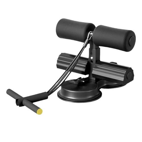 Sit Up Assistant Bar Abdominal Core Trainer with Resistance Band Foot Holder Suction Cups Home Gym Fitness for Yoga Workout