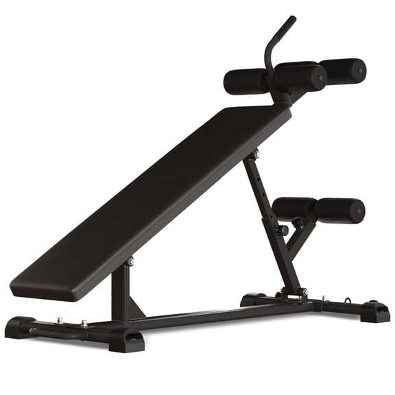 Sit-Up Bench for Core Workouts and Decline Bench Press, Adjustable Weight Bench with Reverse Crunch Handle, Abdominal Workout and Bulgarian Split Squat Equipment