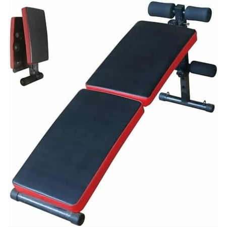 Sit Up Bench Folding Adjustable Workout Bench for Ab Exercise, Strength Training Weight Bench for Home Gym (Red)$$Sport & Recreation Other