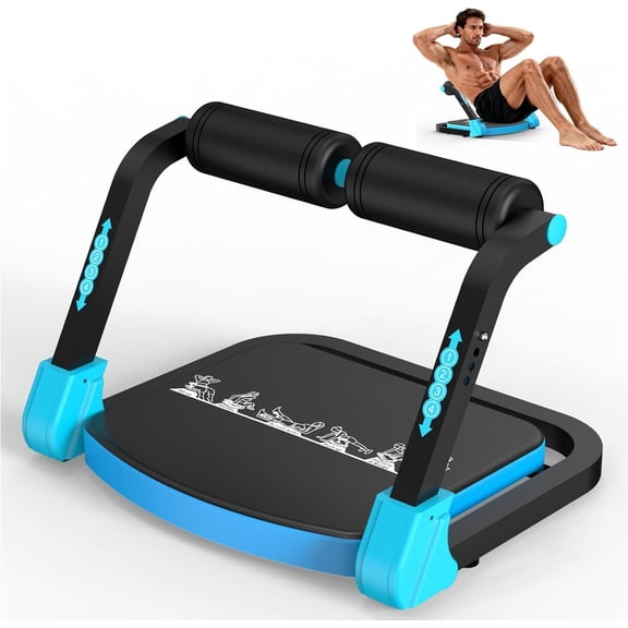 Sit Up Exercise Equipment, Adjustable Ab Machine, Multi-Functional Sit Up Machine, Ab Workout Equipment, Ab Trainer Machine for Women Men