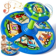Sit and Spin Toys for Toddler, 360  Toddler Spinning Seat with LED Lights and Music, Spinning Toys for Toddlers 1-3 Year Old