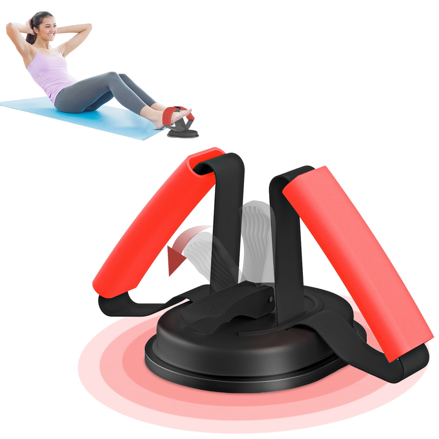 Sit up Bar Portable Fitness Equipment Strength Training Fitness Assist Tool Multifunctional Belly Exercise Tool for Home Work or Travel Workout Equipment for Bodybuilding Black Red Walmart