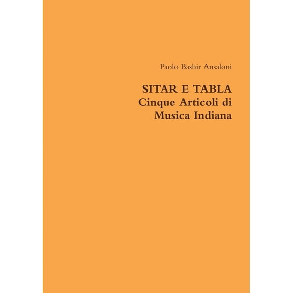 Sitar E Tabla, (Paperback)
