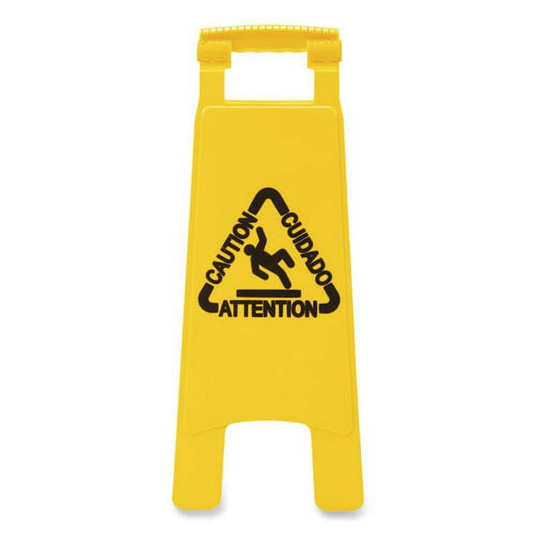 Site Safety Wet Floor Sign, 2-Sided, 10 x 2 x 26, Yellow Site Safety Wet Floor Sign, 2-Sided, 10 x 2 x 26, Yellow
