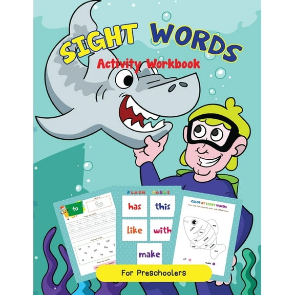 Site Words Activity Workbook For K-1st Grade For Reading Success!, (Paperback)