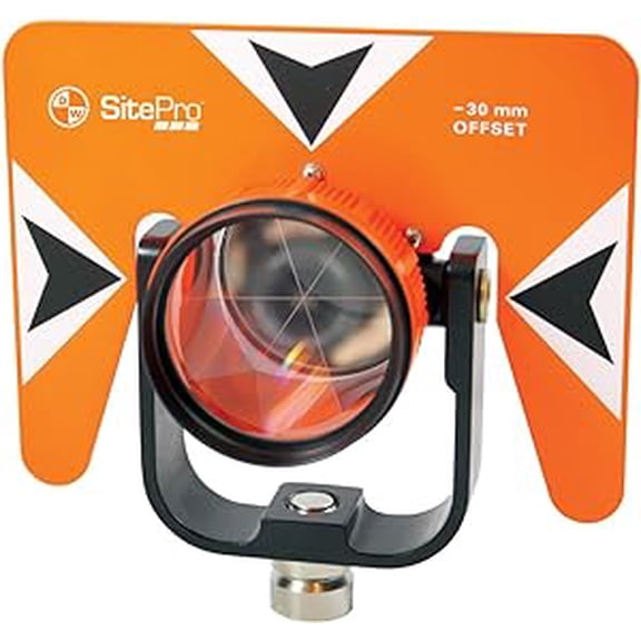 SitePro 03-1010-Y Tilting Single Prism, 0/-30mm