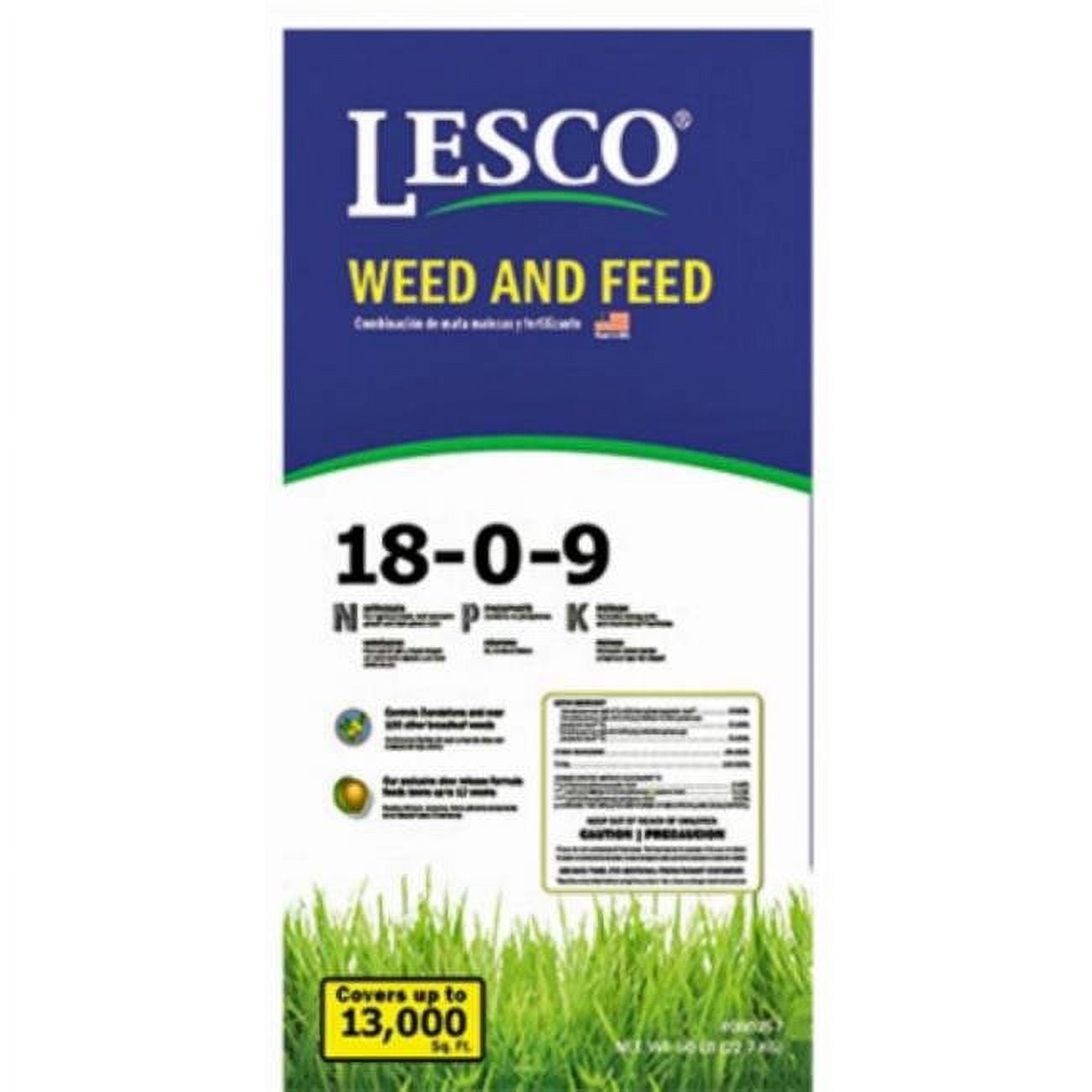 Siteone Lesco Pro 50lb 1809 Weed & Feed Turf Fertilizer for Lawn