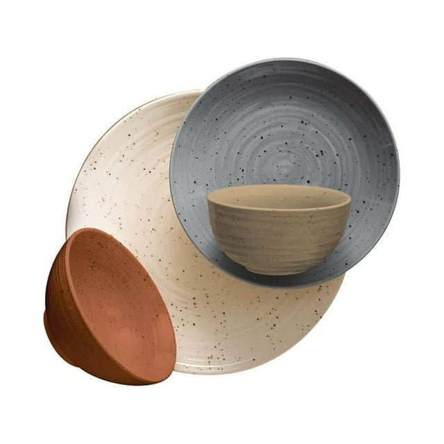 Siterra Painter's Palette 16Piece Stoneware Dinnerware Set