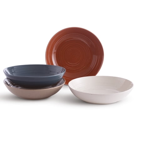 Sango Siterra Painters Palette Round Dinner Bowls, Multicolor, Set of 4