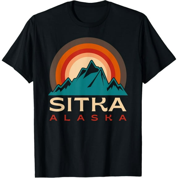 Sitka Alaska Souvenirs Vintage Retro T-Shirt