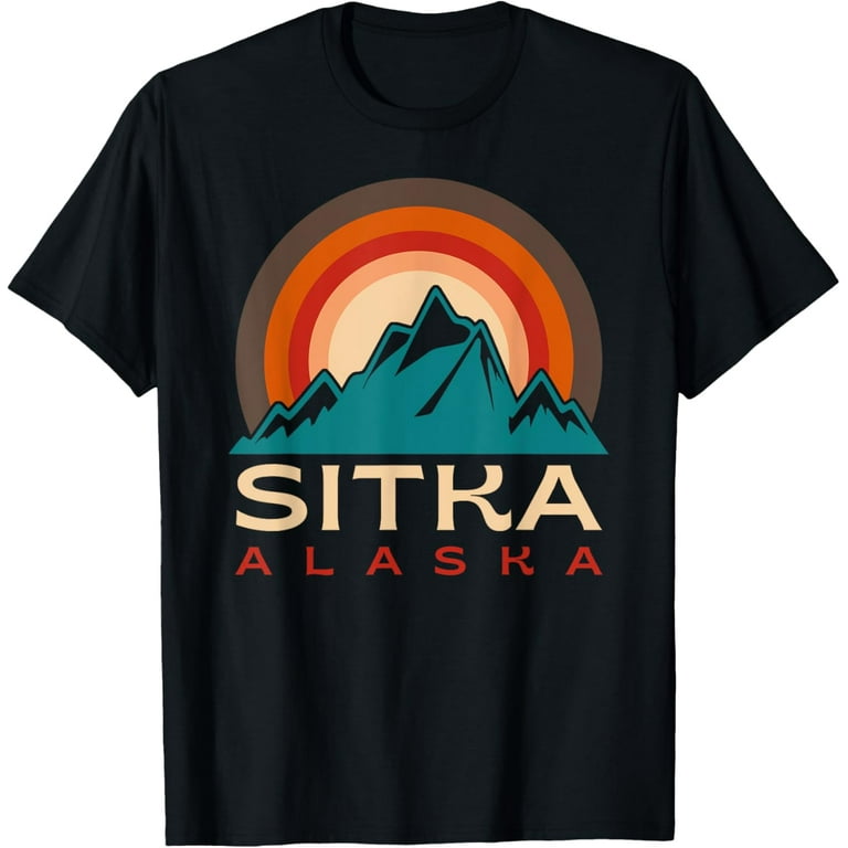 Retro Vintage Sitka Alaska T-Shirt-Distressed Shirt Retro Vintage Sitka Alaska T-Shirt-Distressed Shirt