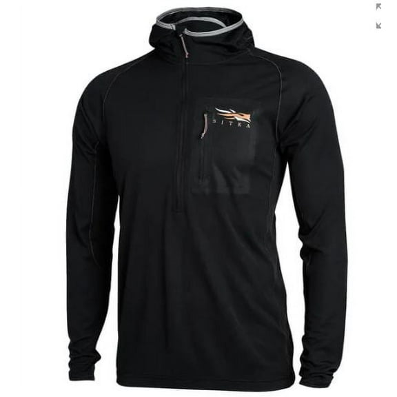 Sitka CORE Lt Wt Hoody Sitka Black XXX Large 10066-BK-3XL