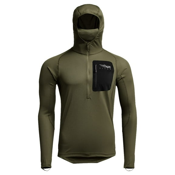 Sitka Gear CORE Lightweight Hoody, Covert Sitka Black, Large, Performance Hunting Apparel (10066-CVB-L)