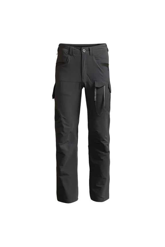 Range Pant for Archery, Lead Color, 40R, 4-Way Stretch Cordura, Integrated Cam Loop, Arrow Quiver, Cargo Pockets (80060-PB-40R)